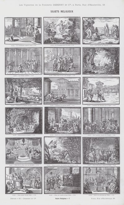 Religiöse Themen von French School