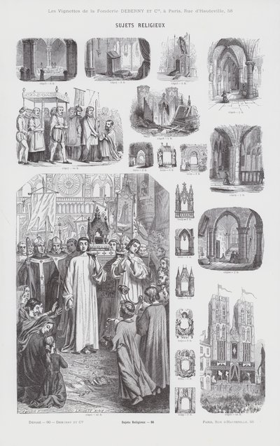 Religiöse Themen (Gravur) von French School