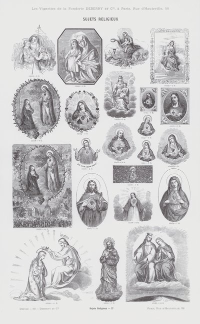 Religiöse Themen (Gravur) von French School