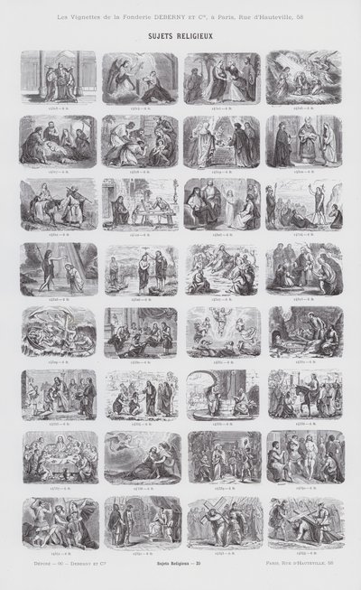 Religiöse Themen (Gravur) von French School