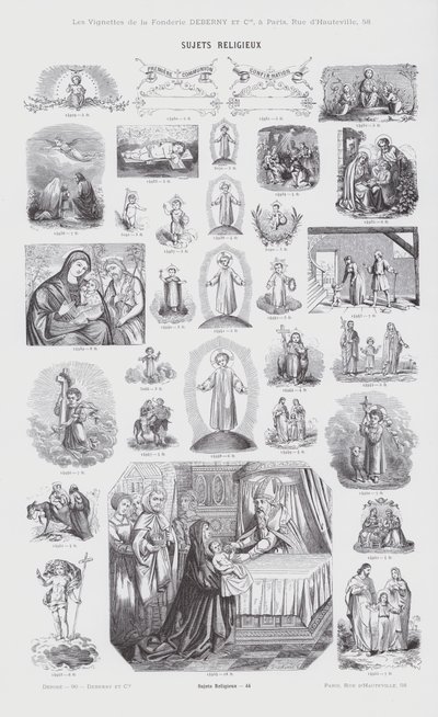 Religiöse Themen (Gravur) von French School
