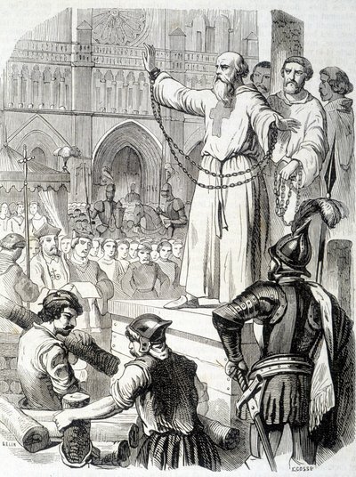 Supplice des Templars (1314) - in „Histoire de France“ von L.-P. Anquetil von French School