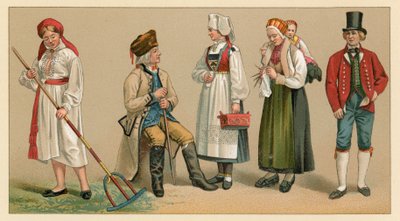 Schwedische Tracht von French School
