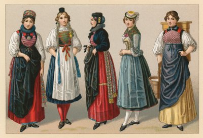 Schweizer Tracht von French School