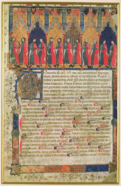 Die Schöffen von Toulouse, 1369 von French School