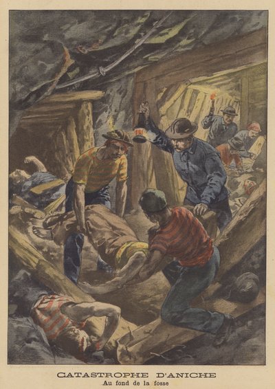 Das Grubenunglück von Aniche, Frankreich von French School