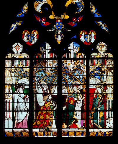 Die Verkündigung, aus der Kapelle von Jacques Coeur von French School