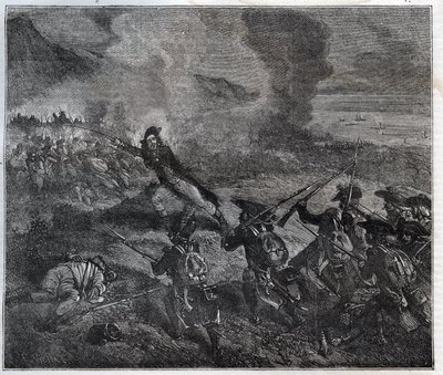 Die Schlacht von Loano fand am 23.-24. November 1795 während des Ersten Koalitionskrieges statt - Neue Nationale Enzyklopädie von Maurice La Charest - 1870 von French School
