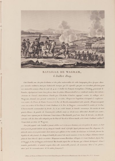 Die Schlacht von Wagram am 6. Juli 1809 von French School