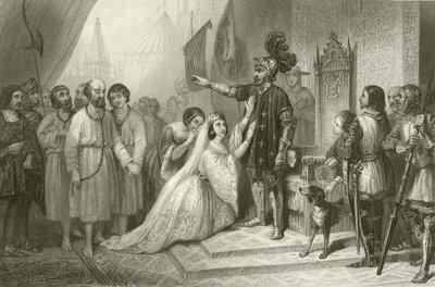 Die Bürger von Calais vor König Eduard von England von French School