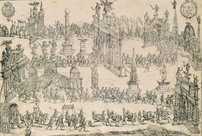 Der Einzug von Heinrich IV. (1553-1610) in Lyon, 4. September 1595 von French School