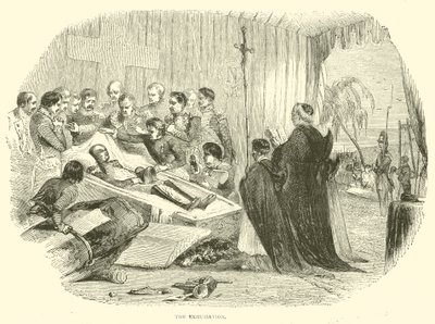 Die Exhumierung (Gravur) von French School