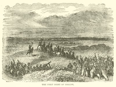 Der erste Blick auf Moskau (Gravur) von French School