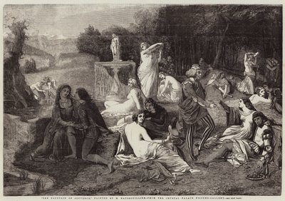 Der Brunnen der Jugend (Gravur) von French School