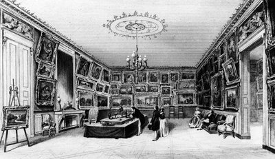 Die Galerie Durand-Ruel, 103, rue des Petits-Champs, Paris, 2. Hälfte des 19. Jahrhunderts von French School