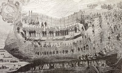 Das große Martyrium von Nagasaki, 1622, aus 