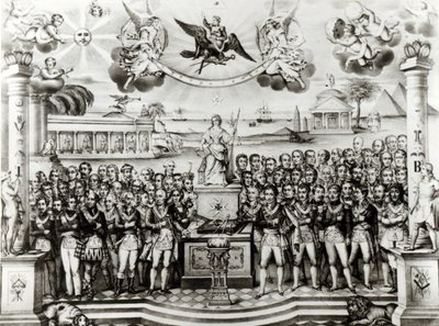 Der historische Geburtsort der Freimaurermysterien von French School