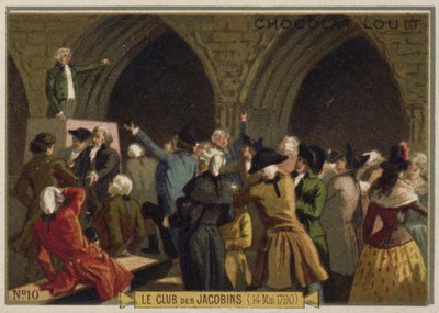 Der Jakobinerklub, Französische Revolution, 14. Mai 1790 von French School