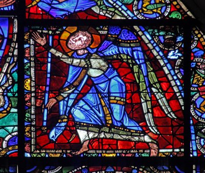 Das Leben Christi Fenster: Ein Engel von French School