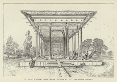 Der Spiegelpavillon, Ispahan von French School