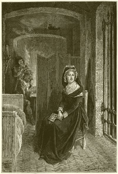 Die Königin in der Conciergerie von French School