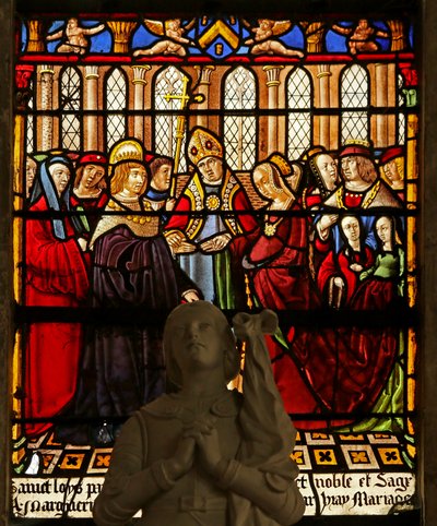 Das Fenster des Heiligen Ludwig: Die Hochzeit des Königs von Frankreich von French School