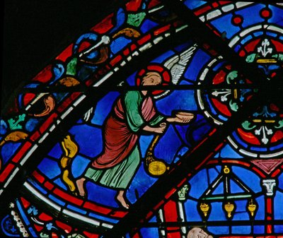 Das St. Thomas Fenster: Engel besuchen das Grab des Heiligen Thomas von French School