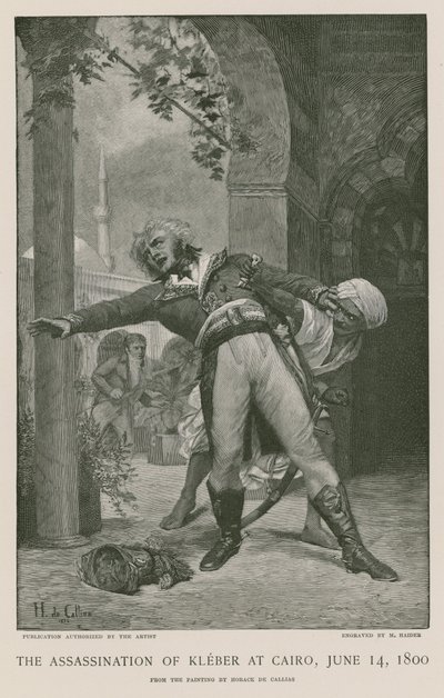 Die Ermordung von Kleber in Kairo von French School