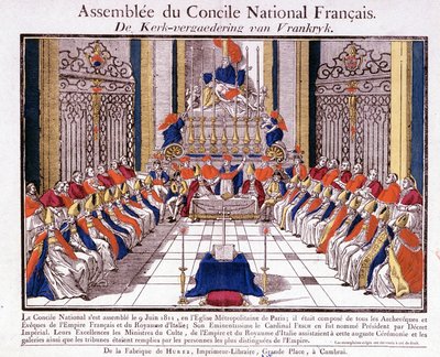 Der Klerus von Frankreich und Italien traf sich in Paris zur Versammlung des Französischen Nationalrats am 9. Juni von French School
