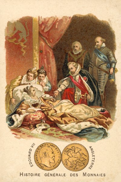 Der Tod von Elisabeth I. von England, 1603 von French School