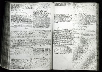 Eintrag in das Gefängnisregister von Jeanne de Valois-Saint-Remy, Gräfin de La Motte (1756-91), 1786 von French School