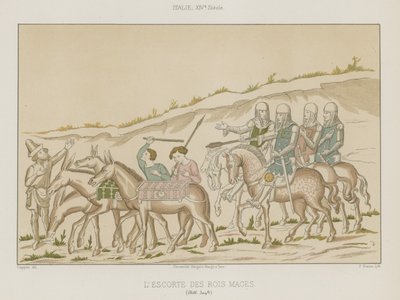 Die Eskorte der Weisen von French School