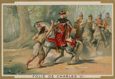 Der Wahnsinn von König Karl VI. von Frankreich, 1392 von French School