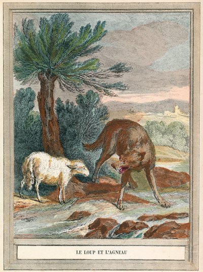 Der Wolf und das Lamm von French School