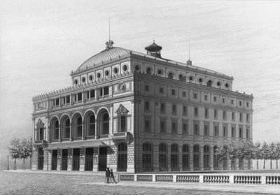 Theatre Lyrique, jetzt das Theatre de la Ville, Place du Chatelet, Paris von French School