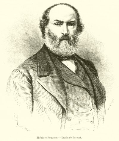 Theodore Rousseau (Gravur) von French School