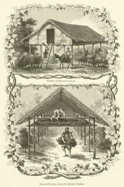 Tilembar ou Magnanerie persane von French School