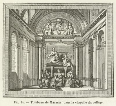 Grabmal von Mazarin in der Kapelle des Kollegs von French School