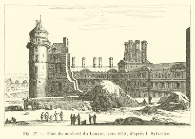 Nordostturm des Louvre, um 1650, nach I. Sylvestre von French School