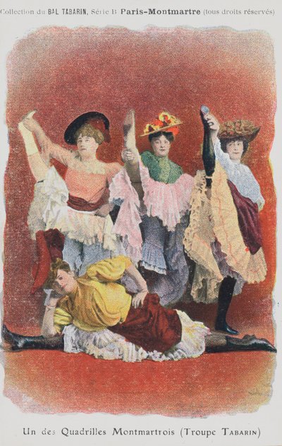 Troupe Tabarin Tänzer im Bal Tabarin von French School