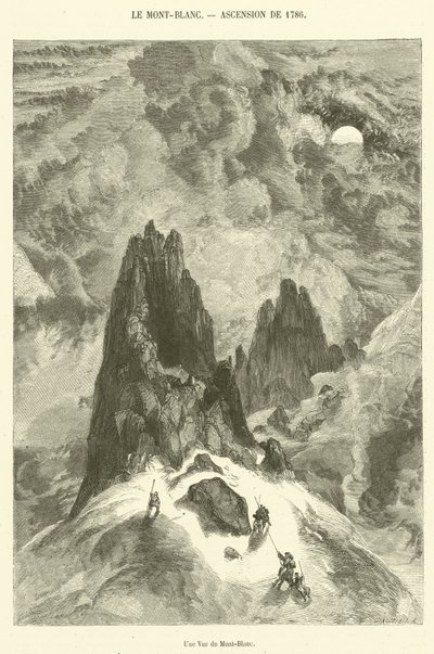 Une Vue du Mont-Blanc von French School