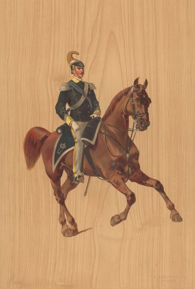 Unbekannter Soldat zu Pferd von French School