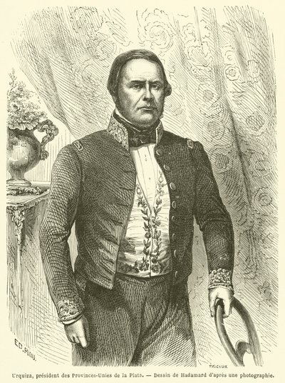 Urquiza, Präsident der Vereinigten Provinzen des La Plata von French School