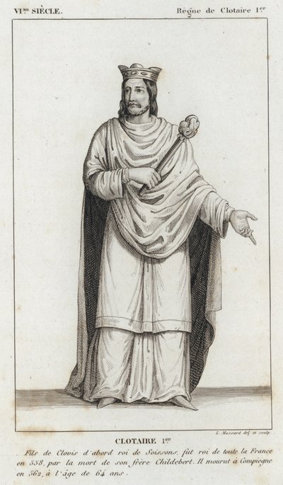 VI Jahrhundert, Herrschaft von Chlothar I., Chlothar I. von French School