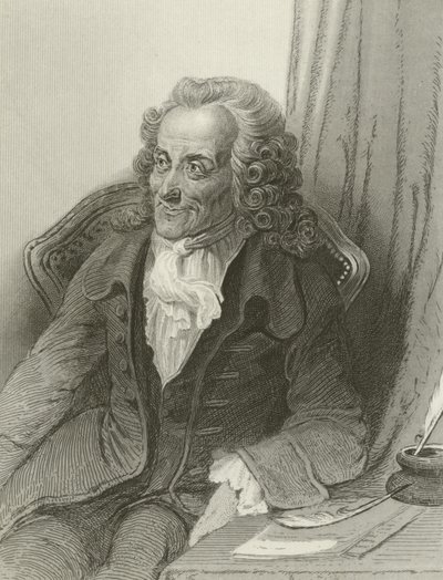 Voltaire, französischer Schriftsteller von French School
