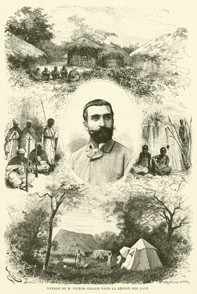 Reise von M. Victor Giraud in die Seenregion (Gravur) von French School