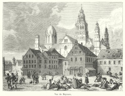 Ansicht von Mainz von French School