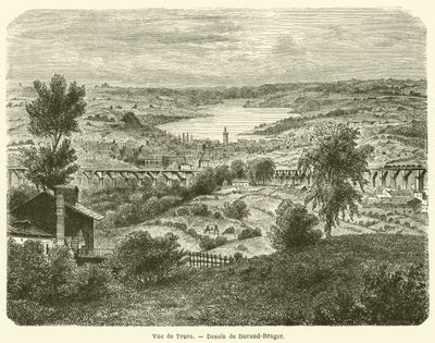 Blick auf Truro (Gravur) von French School