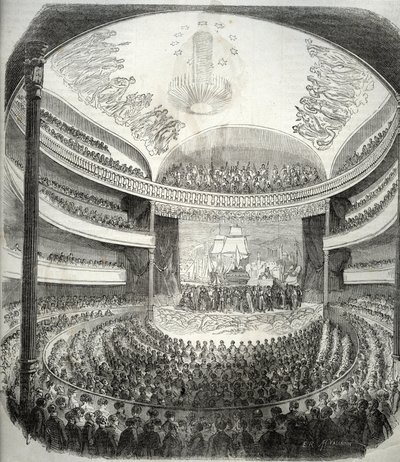 Ansicht des Theaters rue du Château d