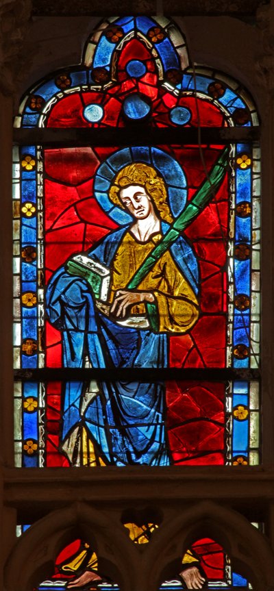 Fenster w101, den Heiligen Judas darstellend von French School